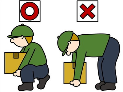 身体への負担を分散させる